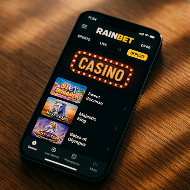 RainBet Casino Mobile Platform - Spēlē no Tālruņa
